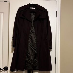 Chocolate brown trench coat Kenneth Cole